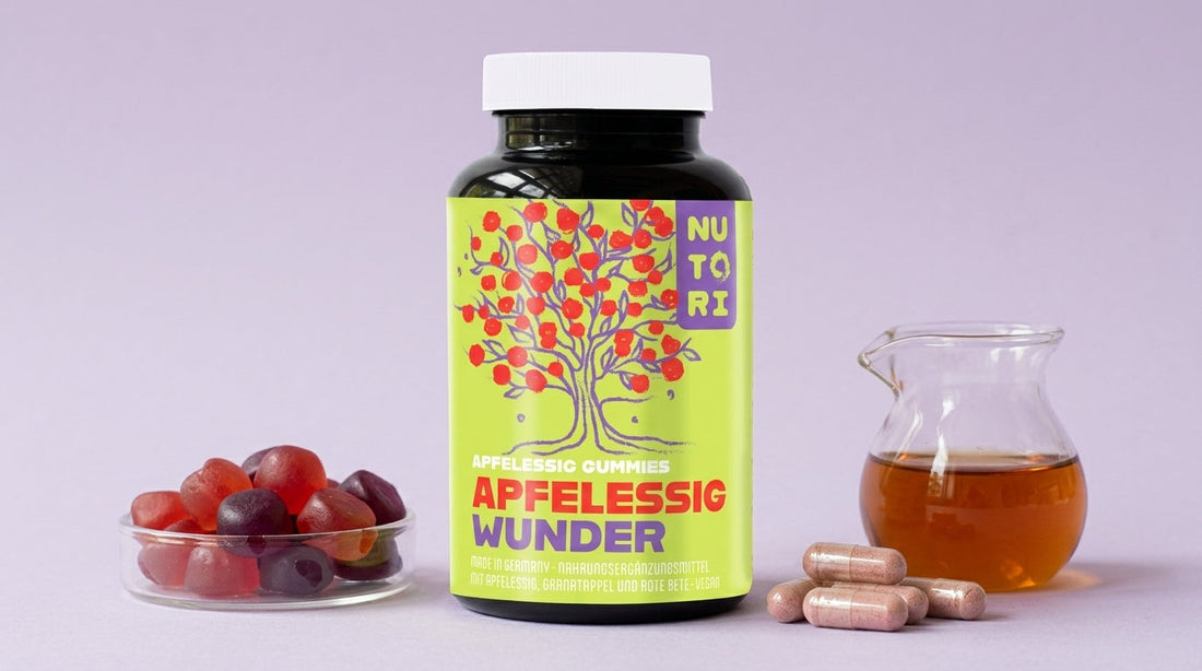 Flüssiger Apfelessig ist preiswert, doch die Säure mit einem pH-Wert von 2,5 bis 3,0 fordert ihren Preis beim Zahnschmelz.&nbsp;