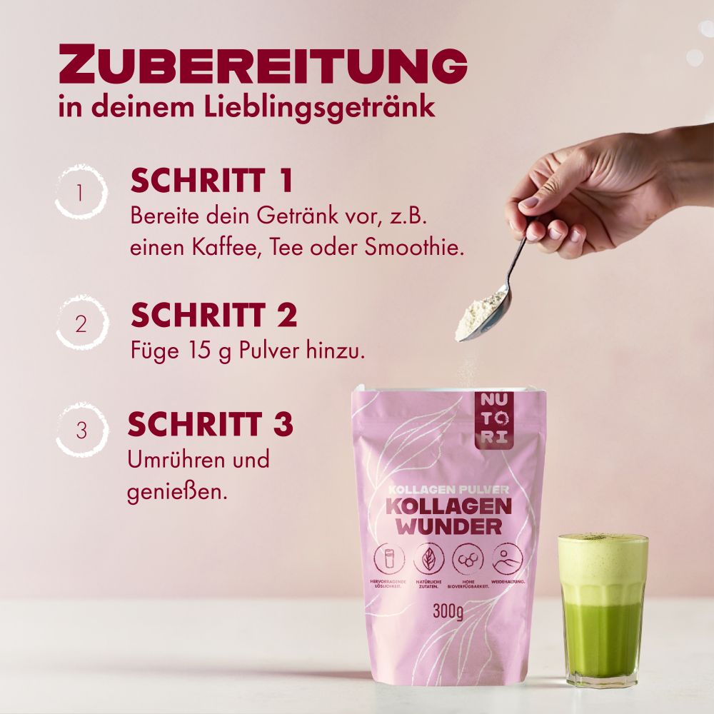 Set "WUNDER" mit Kollagenpulver & Apfelessig-Gummies