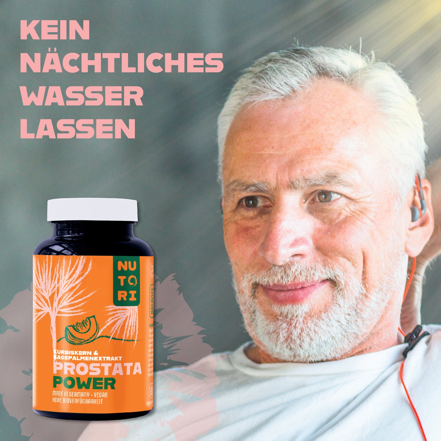 Prostata Power: Natürliche Kürbiskern- & Sägepalmenextrakt Kapseln