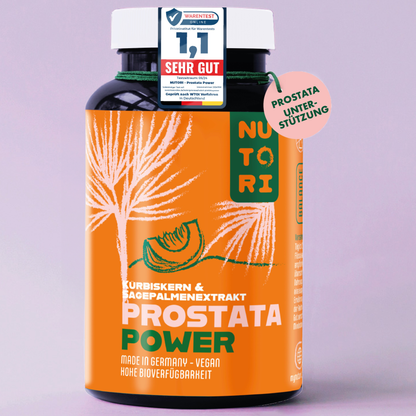 Prostata Power: Natürliche Kürbiskern- & Sägepalmenextrakt Kapseln